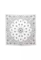 Chrome Hearts Pre-Loved Chrome Hearts bandana scarf Paisley silk white black