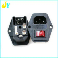 10 PCS Power Rocker Switch IEC 3 Pin XD-110-C Inlet Power Sockets Switch Connector Plug 10A 250V Arcade game switch