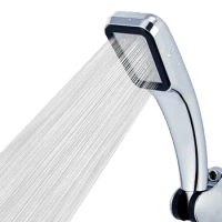 300 Holes High Pressure Rainfall Shower Head Water Saving 3 Color Chrome Black White Sprayer Nozzle Bathroom Accessories