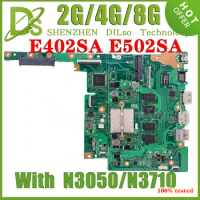 KEFU E402SA MAINboard For ASUS E502SA E402S E502S Laptop Motherboard N3050 N3060 N3700 N3710 CPU 4G 8G RAM 100% Test OK