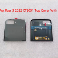 Top Cover With Outer SMALL LCD Display adhesive For Motorola Moto Razr 3 2022 XT2251-1