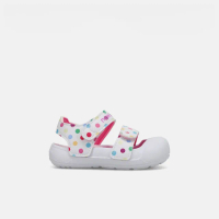【NEW BALANCE】NB 涼鞋 童鞋 小童 兒童 運動 魔鬼氈 彩點白底 SI809B1