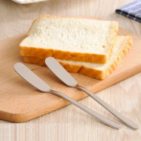 304 Stainless Steel Butter Knife Cheese Knife Thickened Kitchen Baking Cream Knife Wholesale