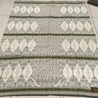 Sarung BHS Full Sutra 210 Jadul Langka | Motif kawung Hitam - KMR