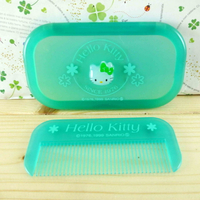 【震撼精品百貨】Hello Kitty 凱蒂貓-KITTY鏡梳組-長藍 震撼日式精品百貨