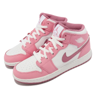 【NIKE 耐吉】Air Jordan 1 Mid GS 大童鞋 女鞋 粉紅 Valentines Day 情人節(DQ8423-616)
