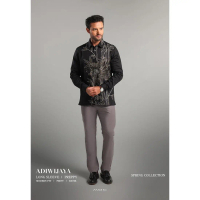MOC - Kemeja Batik Pria Lengan Panjang Adiwijaya - Black