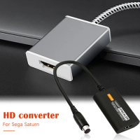Game Console to HDMI-Compatible Adapter for SEGA Saturn 1080P HDTV Converter Kit Television Connector Accessories