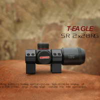 T-Eagle SR 2X28 Airsoft Rifle Scope Tactical Rifle Scope Red Green Crosshair Outdoor Sports Hunting Optical Shooting Glock Sight