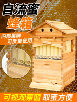 自流蜜蜂箱全套自動取蜜雙層帶巢框智能蜂箱養中蜂意蜂專用蜂大哥