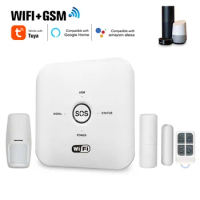 2022 Smart Controller Wireless Wifi TUYA Siren Home Security WIFI GSM Alarm Panel System Suit for Google HOME and Alexa