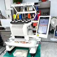 Good Condition Second Hand Single Head Brother PR1000e 10 Needle Machine Used 80hours Embroidery Machine