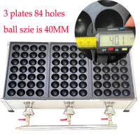 40MM Size Ball Gas type 3 plates Commercial Takoyaki Maker machine ball takoyaki grill