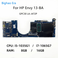 GPC30 LA-J472P For HP Envy 13-BA Laptop Motherboard With i5-1035G1 i7-1065G7 CPU 8GB/16GB-RAM SPS:L94589-601 L94591-601