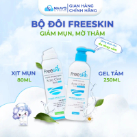 【Ưu đãi có thời hạn】 【 Mẫu bán chạy】 Combo xịt mụn lưng Freeskin 80ml và gel tắm Freeskin 250ml giảm