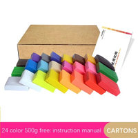 24/36/50 Colors Polymer Clay Fimo Diy Soft Clay Set Molding Craft Oven Bake Clay Blocks  Montessori 