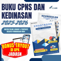 BUKU CPNS DAN KEDINASAN 2025 2026 Gratis Buku Saku - (Ekstra BONUS Bimbel JadiASN, Video Pembahsan t
