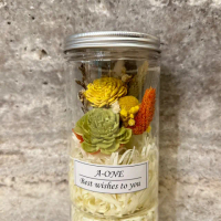 【A-ONE 匯旺】永生索拉花罐 通草花 小花罐 乾燥花束 情人節 生日畢業乾燥花瓶