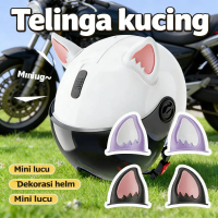HEL3 Helm Nekomimi Aksesoris Helm Kucing 3D, Stiker Cosplay, Dekorasi Motor & Mobil, Helm Kustom, Te