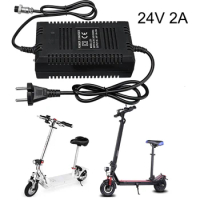 24V 2A Universal Battery Fast Charger Charger Lead Acid Battery Electric Scooter Power Adapter E-scooter Charger With EU Plug