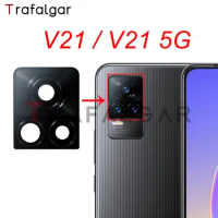 Rear Camera Glass For vivo V21 V21 5G Back Camera Lens Glass Cover Replacement With Adhesive Sticker V2066 V2108 V2050
