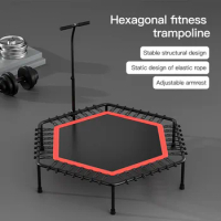 50 inch trampoline, commercial adult trampoline, children's trampoline, household children's trampoline with handrail, gym