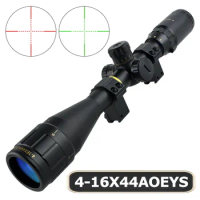 4-16X44AOEYS Long-range Sniping Hunting Scope Red Green Adjustable Reflex Riflescope Airsoft Scopes Hunting Accessory