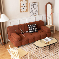【KENS】沙發 沙發椅 曲奇沙發床布藝北歐客廳可折疊坐臥兩用多功能小戶型
