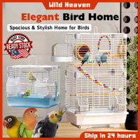 Elegant Bird Cage Home Large Spacious House Parrot Lovebird Budgie Canary Sangkar Burung Lipat