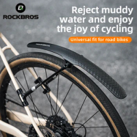 ROCKBROS Bicycle Mudguard Waterproof Anti-shake Fender Angle Adjustments Quick Release Mudguard Protector Road Bike Accessories