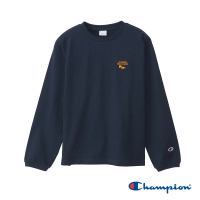 【Champion】官方直營-CASUAL圓領刺繡圖騰上衣 -女(深藍色)