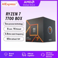 NEW AMD Ryzen 7 7700X R7 7700X 4.5 GHz 8-Core 16-Thread CPU Processor 5NM  L3=32M 100-000000591 Socket AM5 But Without Fan