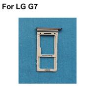 1PCS For LG G7 New Tested Good Sim Card Holder Tray Card Slot For LG G 7 Sim Card Holder LGG7