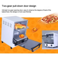 12L Electric Oven breakfast Maker Mini Home Vertical Baking Meat Sweet Potato bread pizza Ovens 0-60mins timing 220V/50Hz