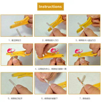 2Pcs Cable Stripper Knife, Crimper Pliers Crimping Tool, Cable Stripping Wire Cutter for RJ45 Cat5 Network Wire Cable