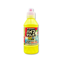 【日本MITSUEI美淨易】廚房衛浴鹼性去污消臭排水管疏通清潔劑400ml/黃瓶(管道暢通凝膠毛髮水垢防堵塞異味)