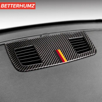 Carbon Fiber For BMW E90 E92 E93 Dashboard Air Vent Outlet Trim Frame Cover M Performance Sticker Car Interior Accessories
