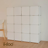 【ikloo】16格16門收納櫃-12吋收納櫃/整理收納組合櫃