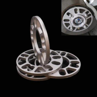 4Pcs 3/5/8/10mm Alloy Aluminum Wheel Spacers Shims Plate For 4/5 Stud Wheel 4x100 4x108 4x114.3 5x100 5x108 5x110 5x115 5x120