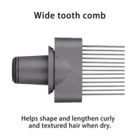 For Dyson Supersonic Hair Dryer Wide Tooth Comb Attachment Fit For Dyson HD01 HD02 HD03 HD04 HD08 Hair Dryer Hair Styling Parts
