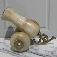 Miniatur Meriam Dekoratif Batu Onyx & Kuningan – Vintage Classic