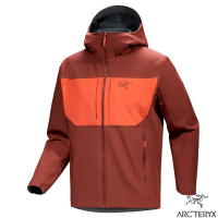 【ARCTERYX 始祖鳥】男 Gamma MX Hoody 防風防潑透氣連帽外套.軟殼夾克.風雨衣_X000008485 紅衫紅/太陽橘