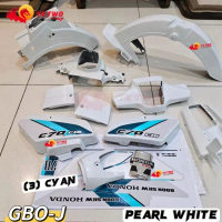 Set penutup Gbo Pearl White dengan pelekat Vietnam (3) Cyan C70 Gboj \TK2\""