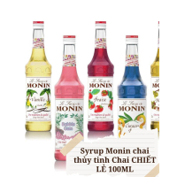 Syrup Monin chai thủy tinh Chai CHIẾT LẺ 100ML