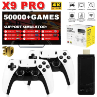 128G 256G X9 PRO GameStick 4KHD TV Video Game Consol 3D Permainan Untuk PSP / PS1 / N64 / NDS 40 + S