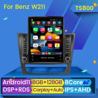 8G+128G Android Auto Radio autoradio for Mercedes Benz E-Class W211 W219 E200 E220 E300 Carplay Car Multimedia RDS GPS No 2din