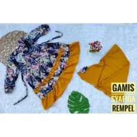 GAMIS REMPEL SYAFIQA/ gamis lucu/ gamis anak lucu/ gamis monalisa
