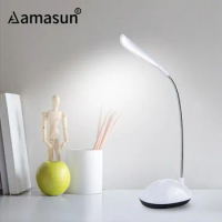LED Book Light Flexible Portable Mini Adjustable Reading Light Study Lamps 3xAAA Battery Powered Cute Night Light for Student