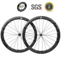 SUPERTEAM-Carbon Wheelset with Disc Brake Tubeless Road Bike UD Matte Clincher Wheels 45mm 50mm