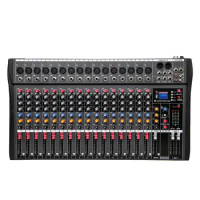 New Design Music Equipment Studio Professional Audio mixer 16channel dj mixer console Microphone expander Reverb effector